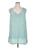 Soft Surroundings 100% Viscose Teal Sleeveless Blouse Size 1X - photo 1
