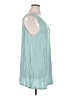 Soft Surroundings 100% Viscose Teal Sleeveless Blouse Size 1X - photo 4