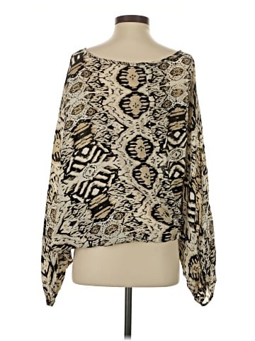 Tolani Long Sleeve Silk Top (view 2)