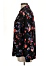 Express Outlet 100% Polyester Floral Black Long Sleeve Blouse Size L - photo 5
