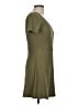 Forever 21 Solid Green Casual Dress Size L - photo 4