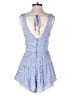 Francesca's 100% Rayon Hearts Blue Romper Size S - photo 2