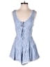 Francesca's 100% Rayon Hearts Blue Romper Size S - photo 1