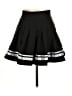 Romwe 100% Polyester Solid Black Formal Skirt Size L - photo 1