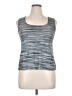Aqua Blues Gray Tank Top Size 1X - photo 1