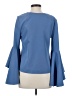 Milly Blue Long Sleeve Blouse Size 4 - photo 2
