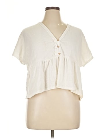 Blue Rain Short Sleeve Blouse (view 1)