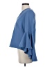Milly Blue Long Sleeve Blouse Size 4 - photo 5