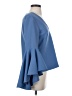 Milly Blue Long Sleeve Blouse Size 4 - photo 4