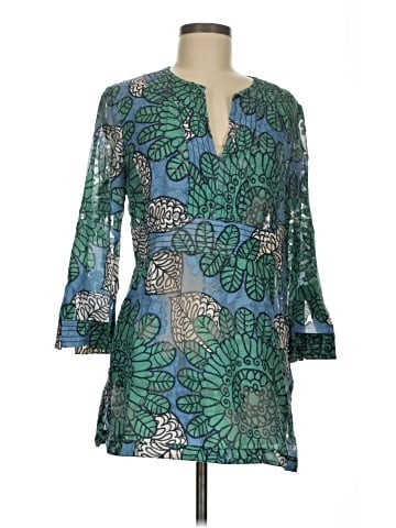 Tory Burch 3/4 Sleeve Silk Top (view 1)