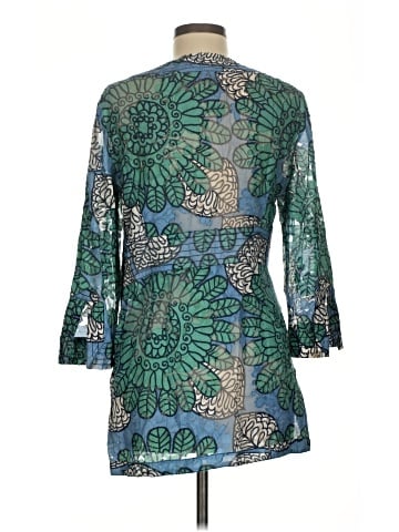 Tory Burch 3/4 Sleeve Silk Top (view 2)
