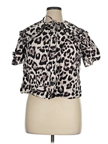 ASOS Design Short Sleeve Blouse (view 1)