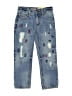 Tommy Hilfiger 100% Cotton Print Blue Jeans Size 4 - photo 1