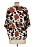 Daytrip Brown Short Sleeve Blouse Size L - photo 2