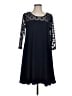 Nina Leonard Blue Casual Dress Size L - photo 1