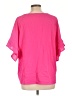 Umgee 100% Polyester Pink Short Sleeve Blouse Size L - photo 2