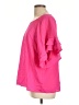 Umgee 100% Polyester Pink Short Sleeve Blouse Size L - photo 5