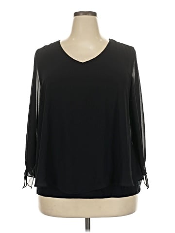 JM Collection 3/4 Sleeve Blouse (view 1)
