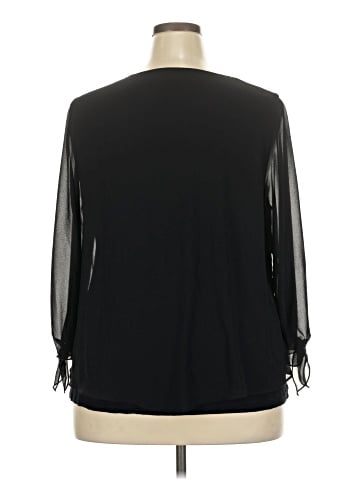 JM Collection 3/4 Sleeve Blouse (view 2)