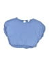Zara Blue Short Sleeve Blouse Size 10 - photo 1