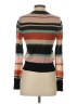 Ella Moss Stripes Black Turtleneck Sweater Size S - photo 2