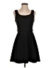 Aqua Solid Black Cocktail Dress Size S - photo 1