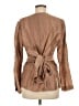 Zara Brown Long Sleeve Blouse Size M - photo 2