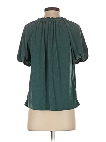 Green Envelope Short Sleeve Blouse (view 2)