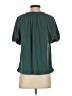 Green Envelope Solid Teal Short Sleeve Blouse Size S - photo 2