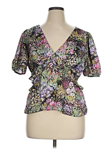 Topshop Short Sleeve Blouse (view 1)