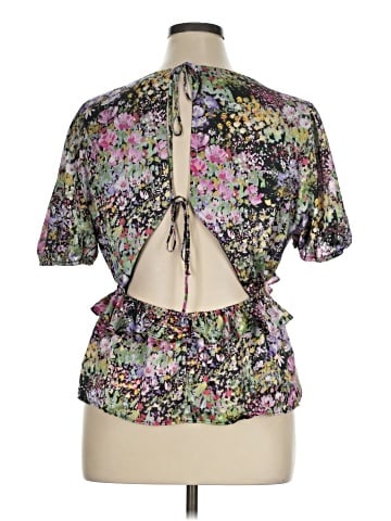 Topshop Short Sleeve Blouse (view 2)