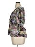 Topshop 100% Polyester Purple Short Sleeve Blouse Size 14 - photo 5