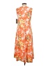 MULTIPLES Tropical Orange Casual Dress Size S - photo 2