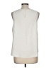 14th & Union 100% Polyester Ivory Sleeveless Blouse Size L - photo 2