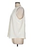 14th & Union 100% Polyester Ivory Sleeveless Blouse Size L - photo 5