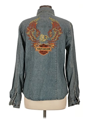 Harley Davidson Long Sleeve Button-Down Shirt (view 2)