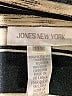Jones New York 100% Polyester Stripes Black Short Sleeve Blouse Size 14 - photo 7