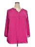 Ashley Stewart 100% Polyester Pink 3/4 Sleeve Blouse Size 20W - photo 1