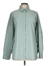 Columbia 100% Polyester Solid Teal Long Sleeve Blouse Size L - photo 1