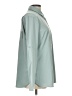Columbia 100% Polyester Solid Teal Long Sleeve Blouse Size L - photo 4