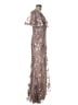Mac Duggal 100% Polyester Silver Cocktail Dress Size 6 - photo 4