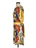 VERTIGO Print Yellow Cocktail Dress Size S - photo 5