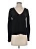 Madewell Black Silk Stitched Tie-Back Top Size XXS - photo 1