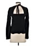 Madewell Black Silk Stitched Tie-Back Top Size XXS - photo 2