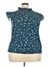 Unbranded 100% Polyester Blue Sleeveless Blouse Size 3X - photo 1