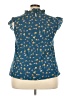 Unbranded 100% Polyester Blue Sleeveless Blouse Size 3X - photo 2