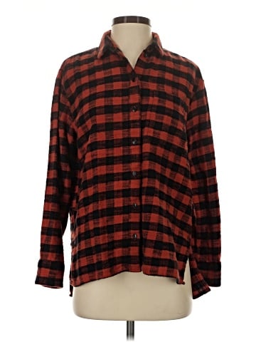 Madewell Flannel Oversized Ex-Boyfriend Shirt in Buffalo Check (view 1)