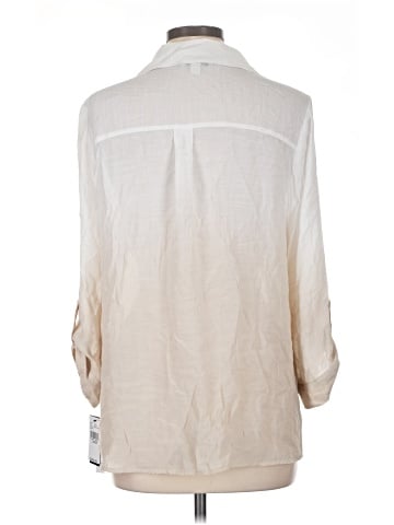 AB Studio 3/4 Sleeve Button-Down Shirt (view 2)