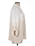 AB Studio Color Block Ivory 3/4 Sleeve Button-Down Shirt Size L - photo 4