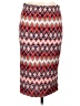 Sequin Hearts Chevron-herringbone Red Casual Skirt Size L - photo 1